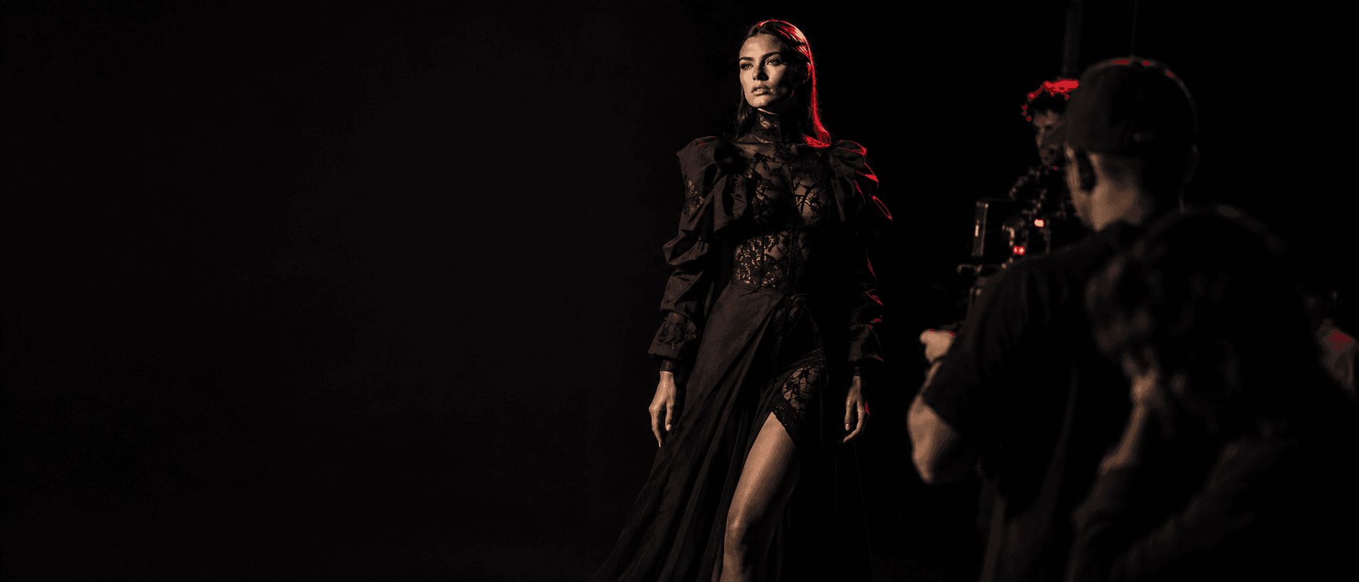 Bastidores de um ensaio fotográfico de moda